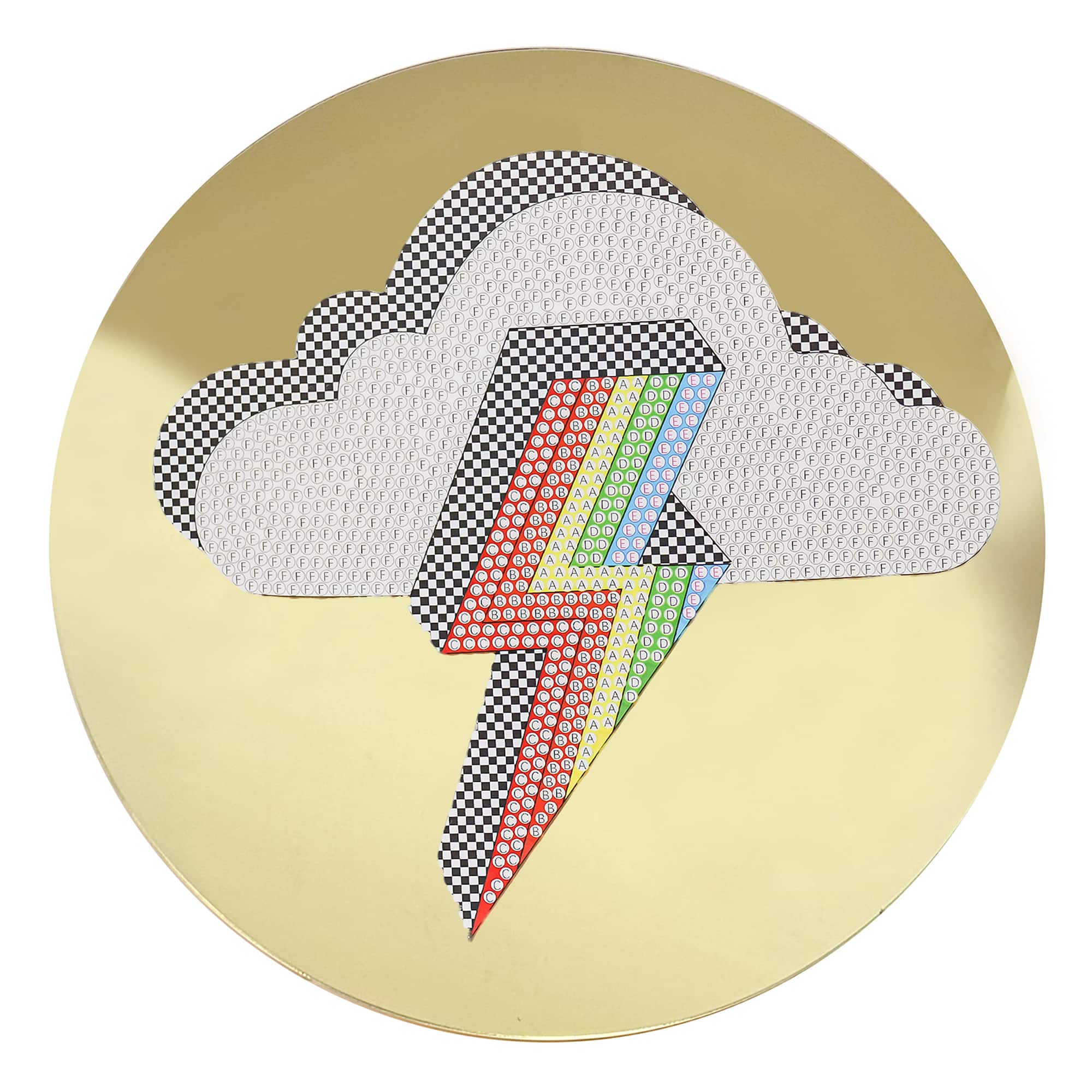 Jonathan Adler x Michaels 7.75" Lightning Rainbow Diamond Art Wall Décor Kit